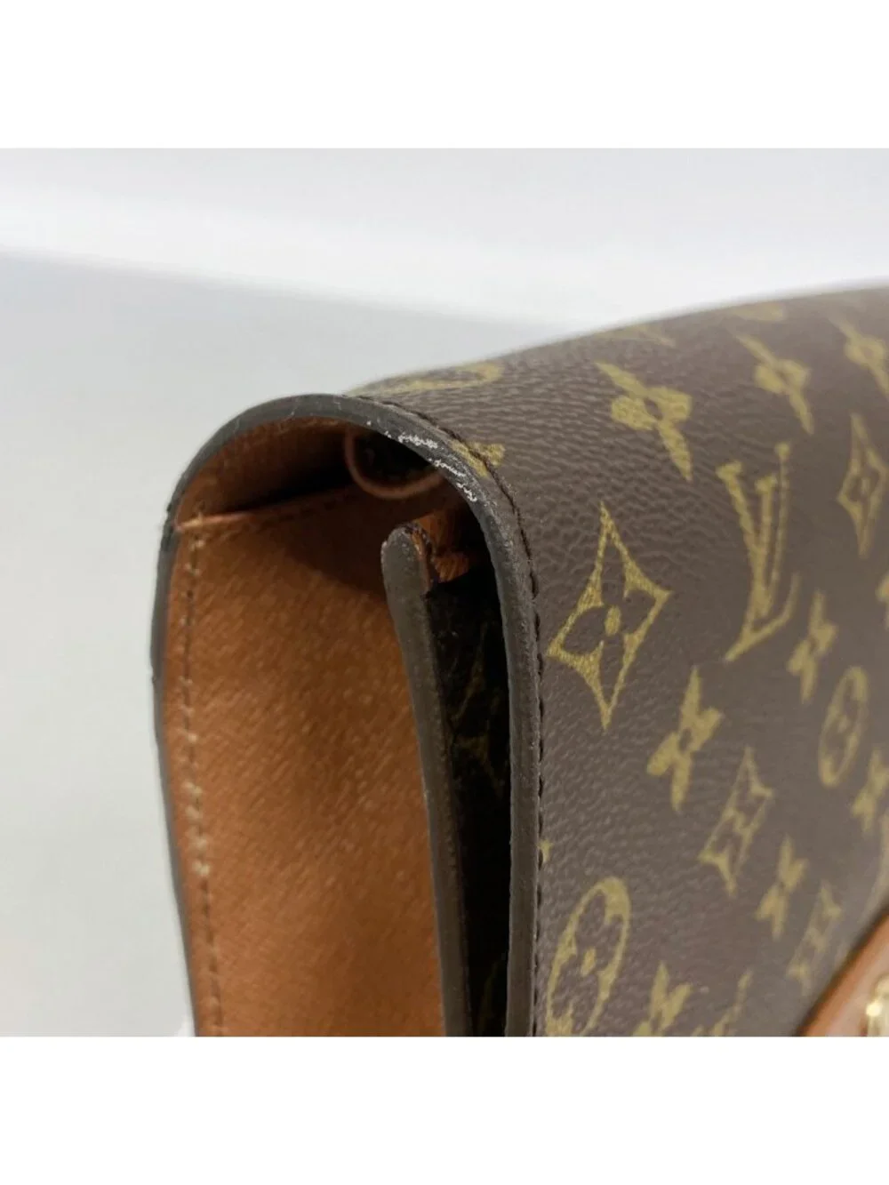 Louis Vuitton Clutch Monogram Bordeaux Brown